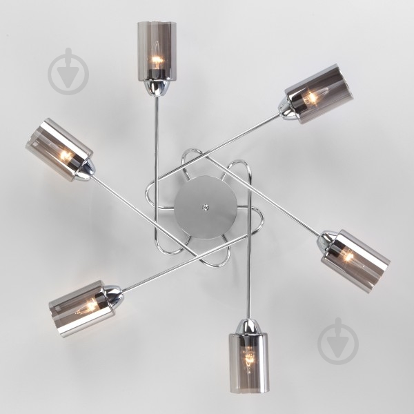 Люстра потолочная Strotskis Motive 30167/6 6x40 Вт E27 хром - фото 2