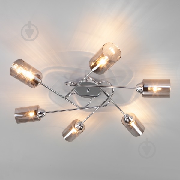 Люстра потолочная Strotskis Motive 30167/6 6x40 Вт E27 хром - фото 3