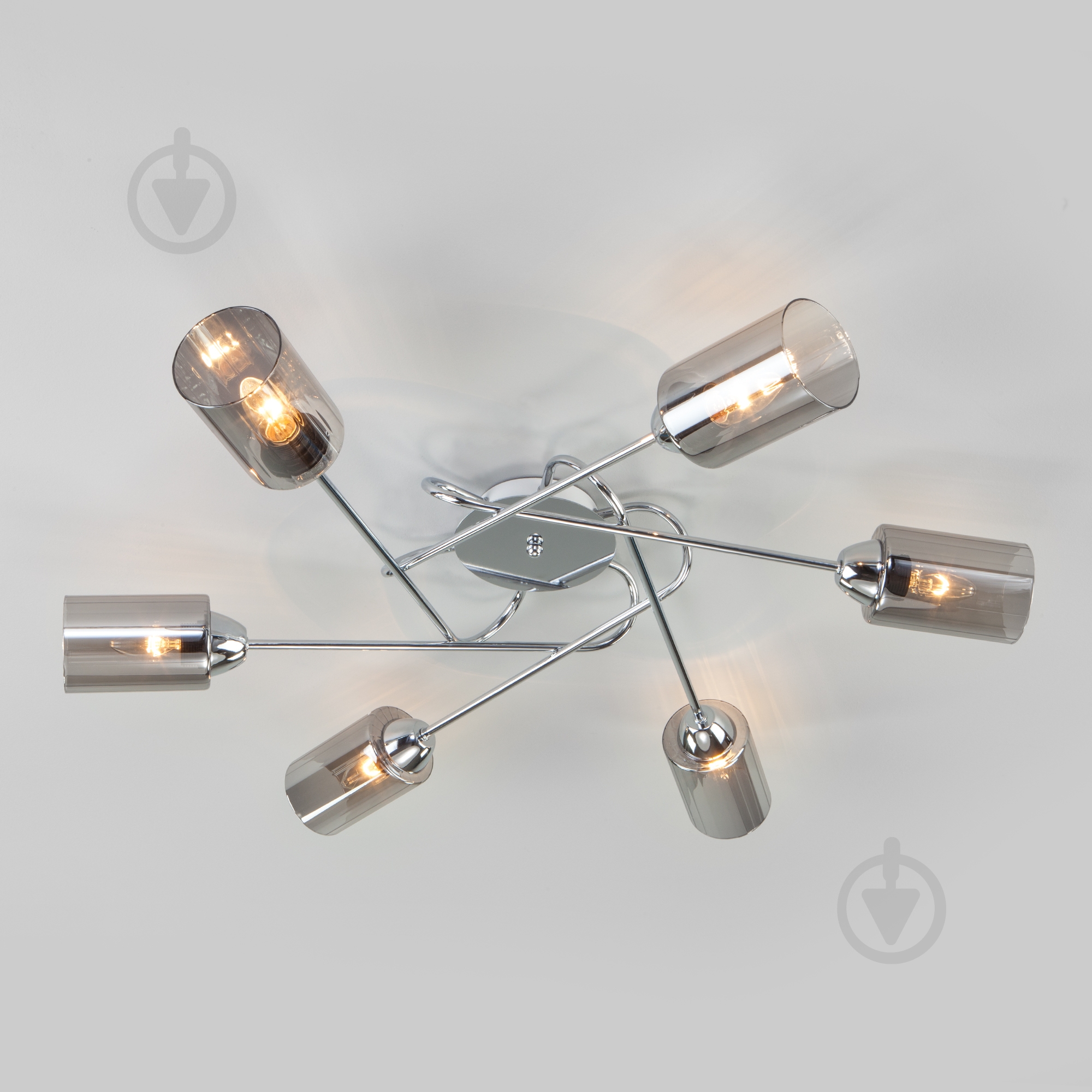 Люстра потолочная Strotskis Motive 30167/6 6x40 Вт E27 хром - фото 1