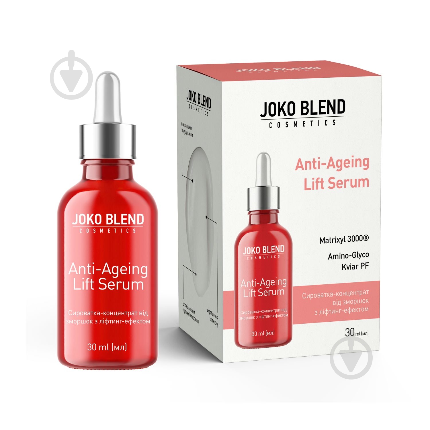 Сироватка Joko Blend Cosmetics пептидна з ліфтинг-ефектом Anti-Ageing Lift Serum 30 мл - фото 1
