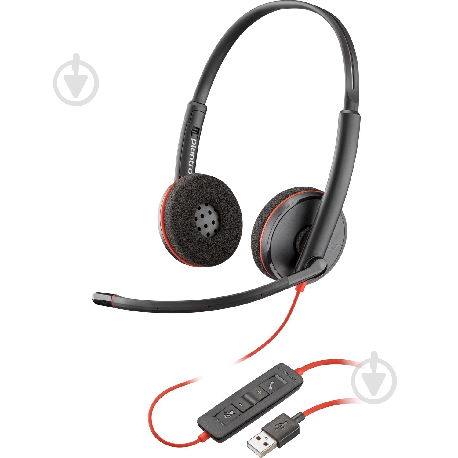 Гарнитура Poly BlackWire C3220 red/black (77R32A6) - фото 1 Гарнитура Poly BlackWire C3220 red/black (77R32A6) - фото 1
