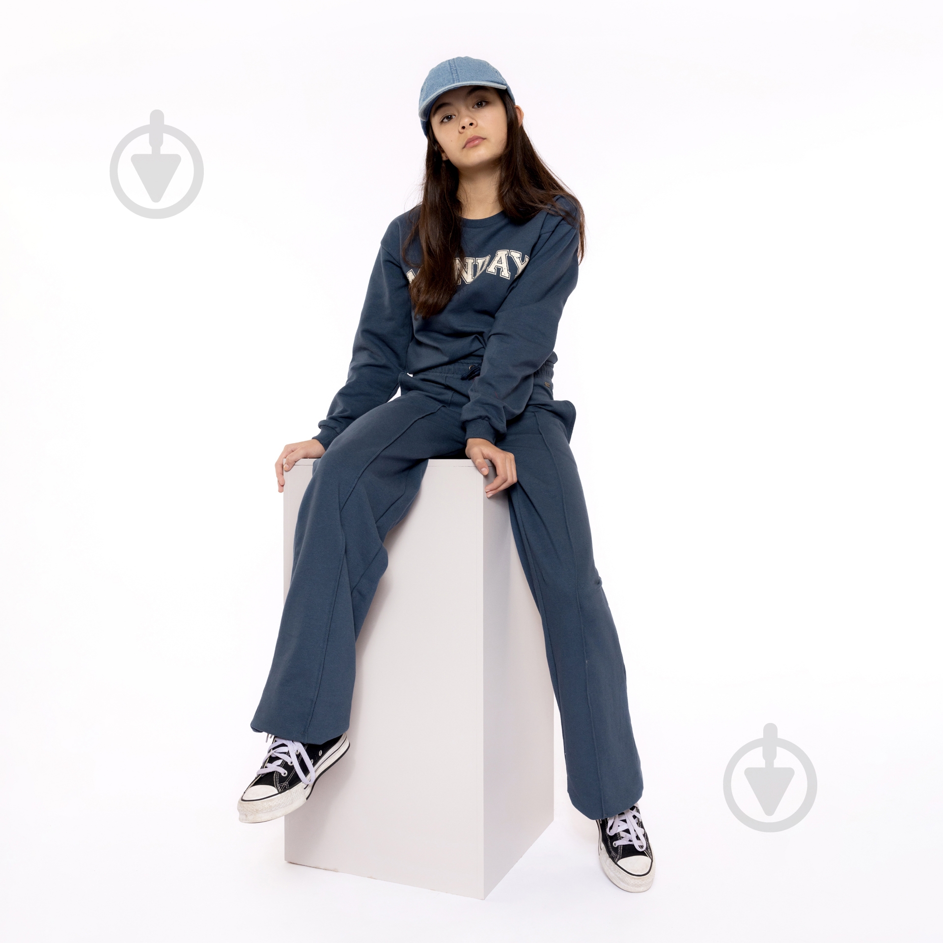 Штаны для девочек NWM р.140 темно-синий Q52021-1 - фото 5