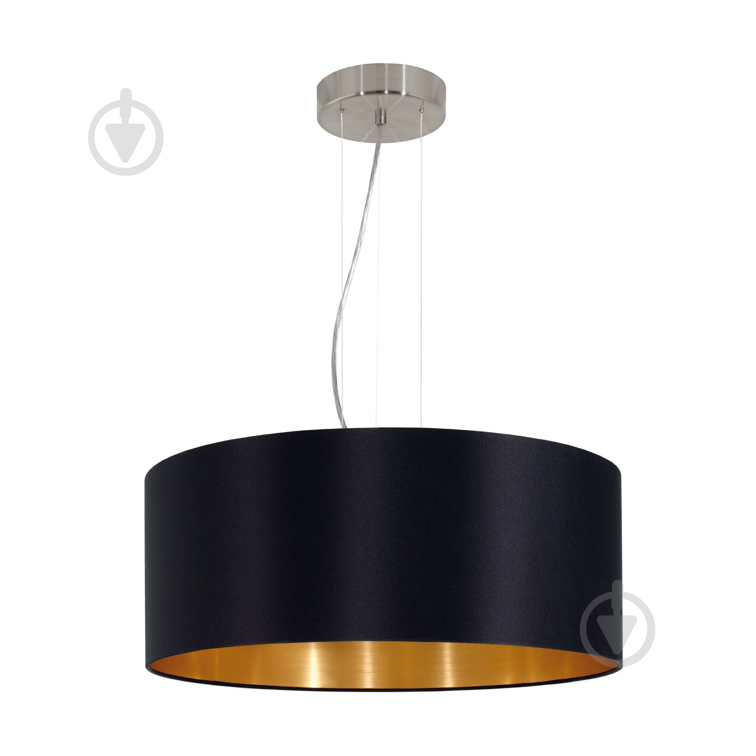 Люстра Eglo "Мазерло" 3x60 Вт E27 черный 31605 - фото 1