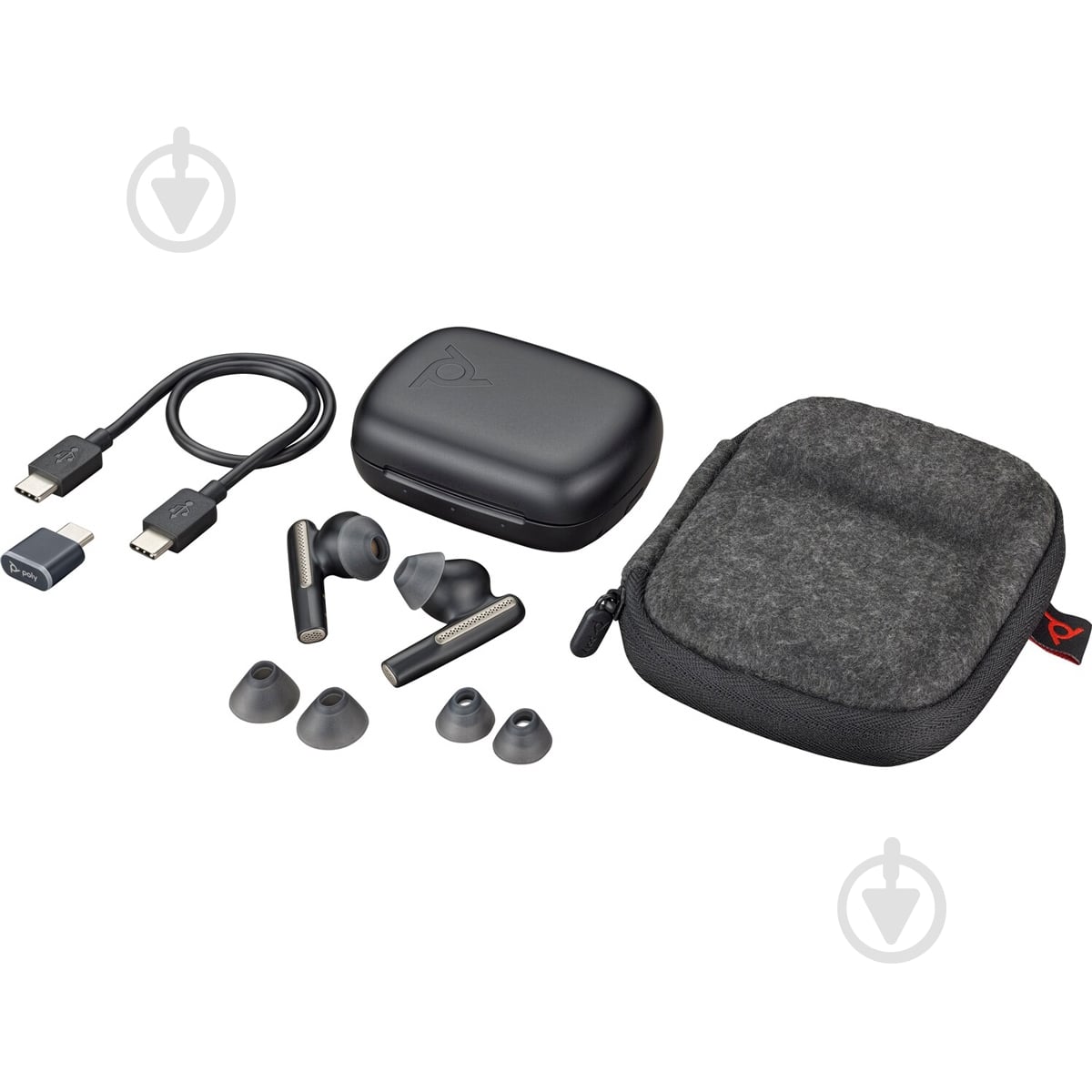 Bluetooth-гарнітура Poly TWS Voyager Free 60 black (7Y8H4AA) - фото 6