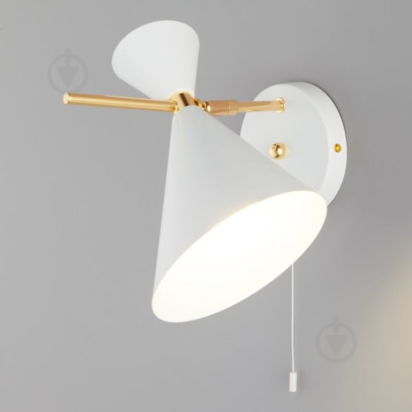 Бра Strotskis Apart 70114/1 1x60 Вт E14 белый/золото - фото 3