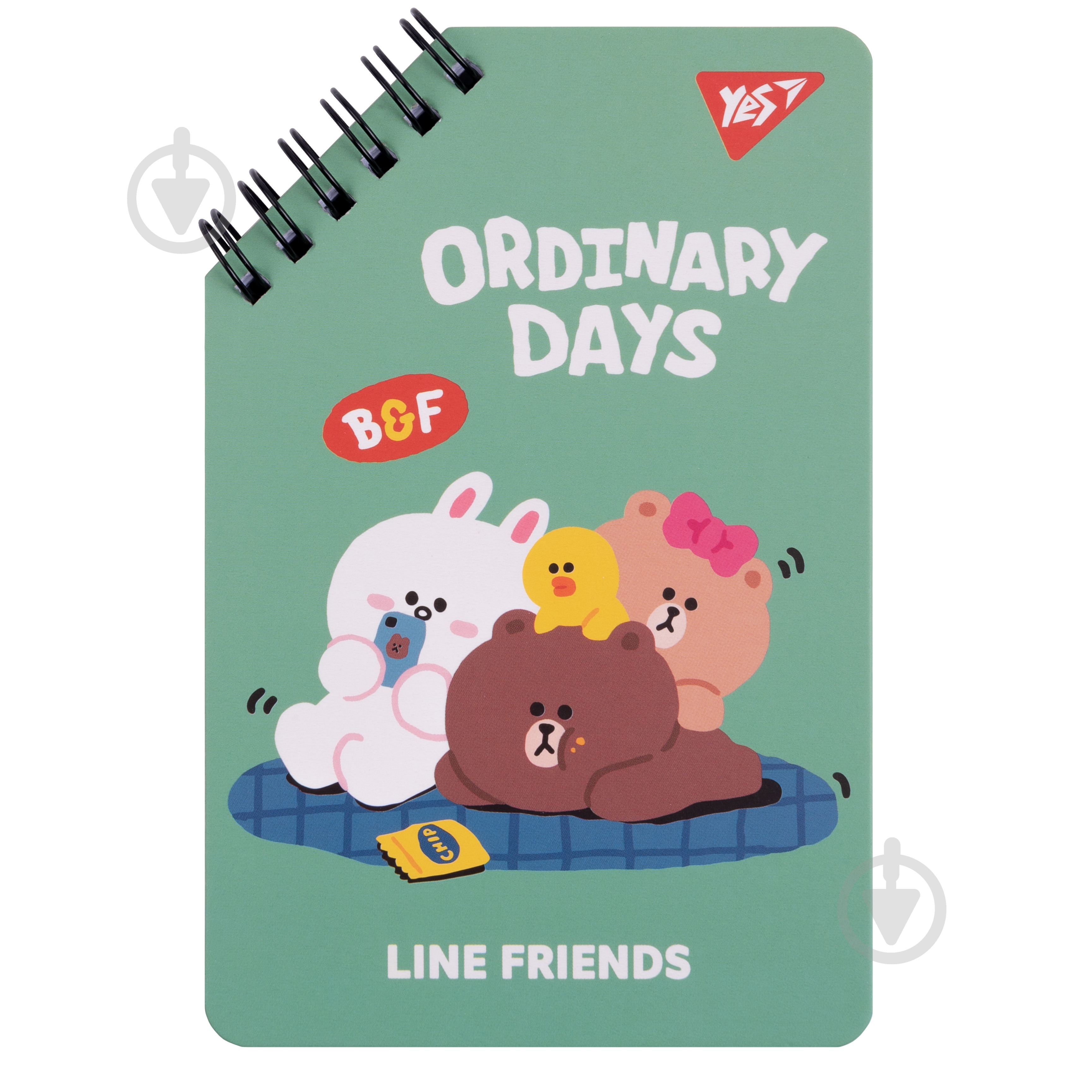 Блокнот 95х145 мм 60 лист. Line Friends YES - фото 2