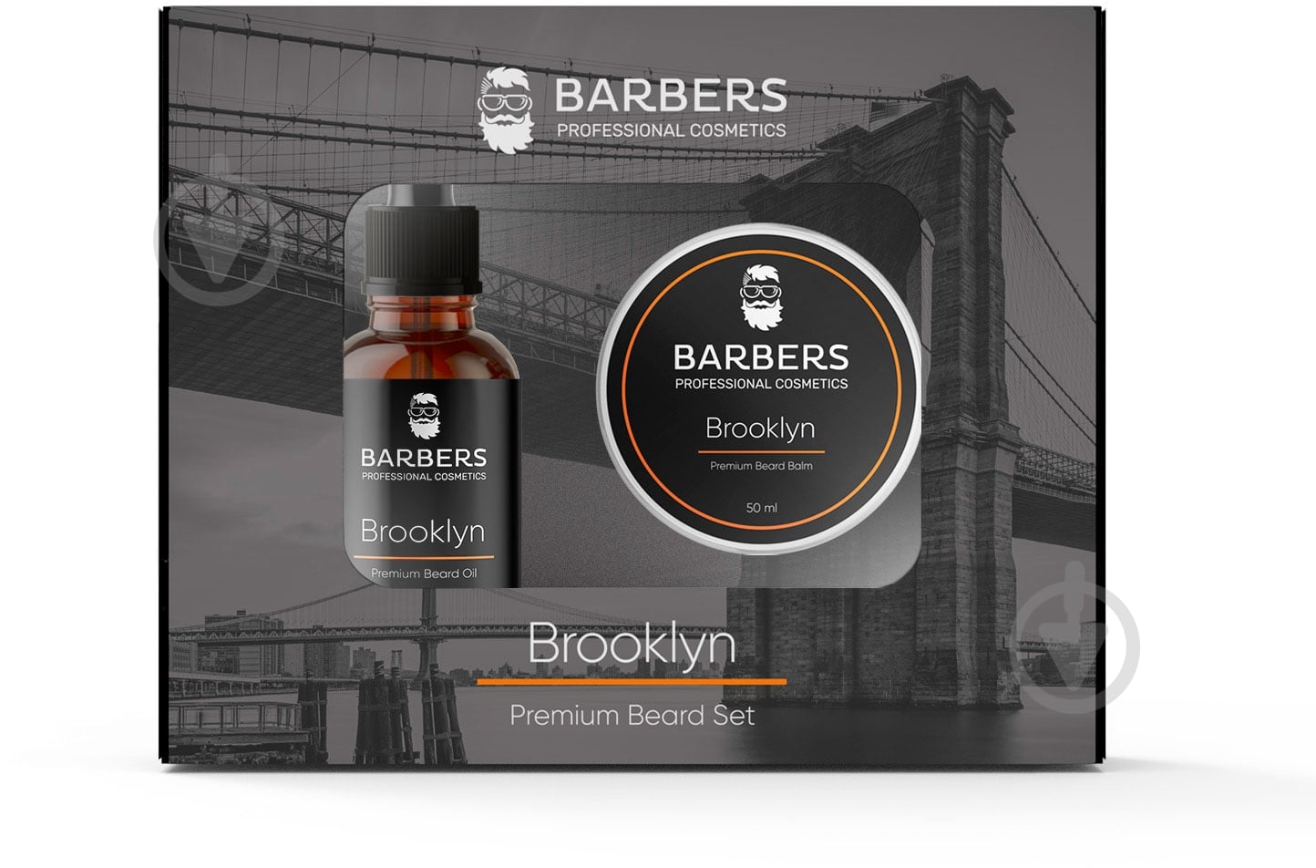 Набір подарунковий BARBERS Brooklyn для догляду за бородою - фото 2