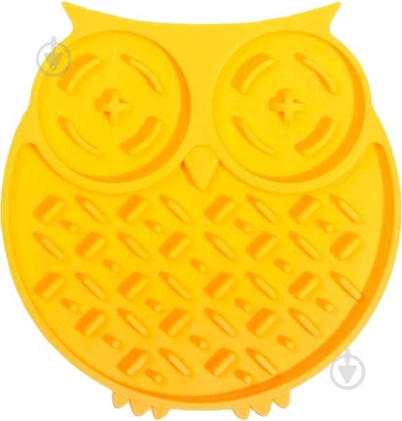 Коврик WahoPet кормушка для собак сова силиконовая желтая WA00002 - фото 2 Коврик WahoPet кормушка для собак сова силиконовая желтая WA00002 - фото 2