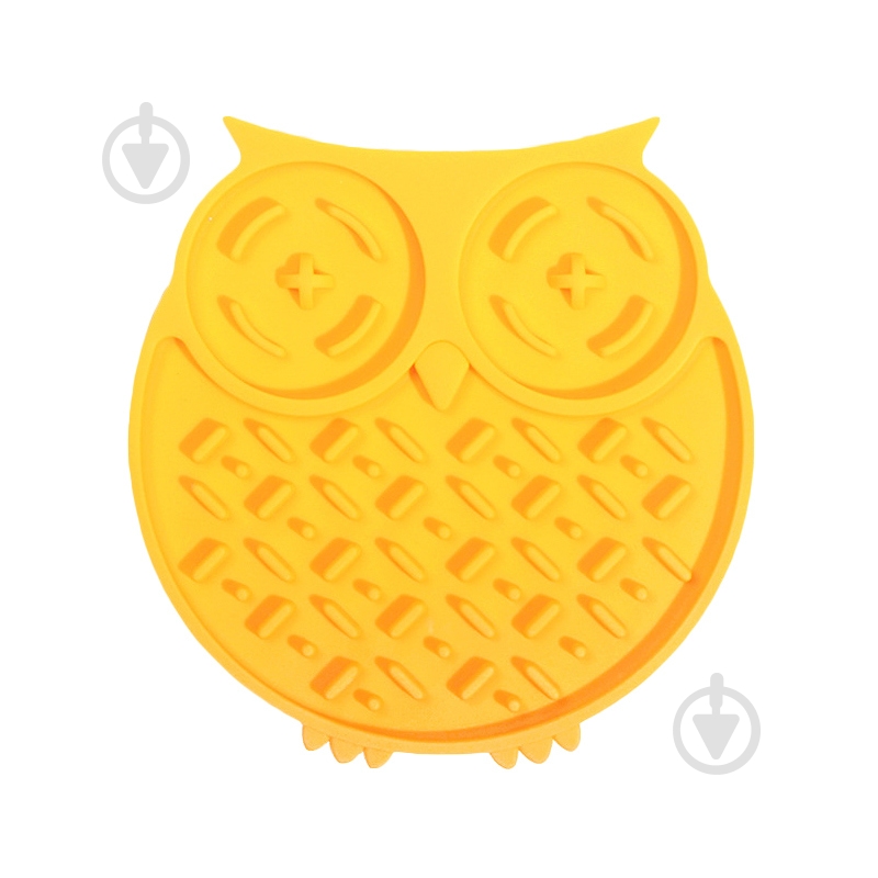 Коврик WahoPet кормушка для собак сова силиконовая желтая WA00002 - фото 1 Коврик WahoPet кормушка для собак сова силиконовая желтая WA00002 - фото 1