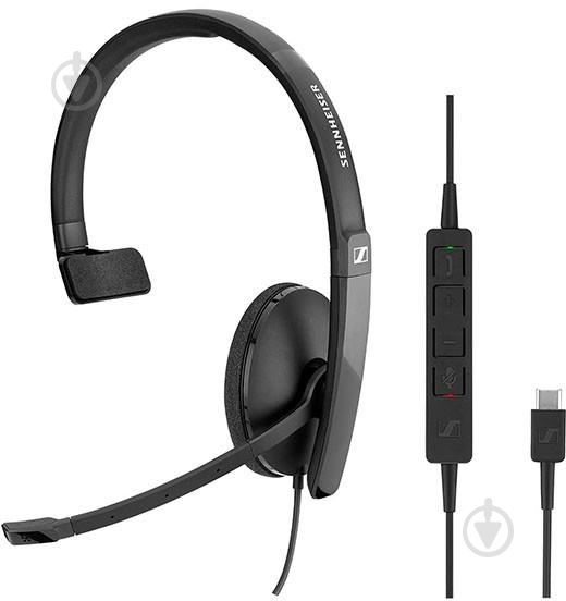 Гарнитура Sennheiser SC 130 USB-C black (508353) - фото 2 Гарнитура Sennheiser SC 130 USB-C black (508353) - фото 2