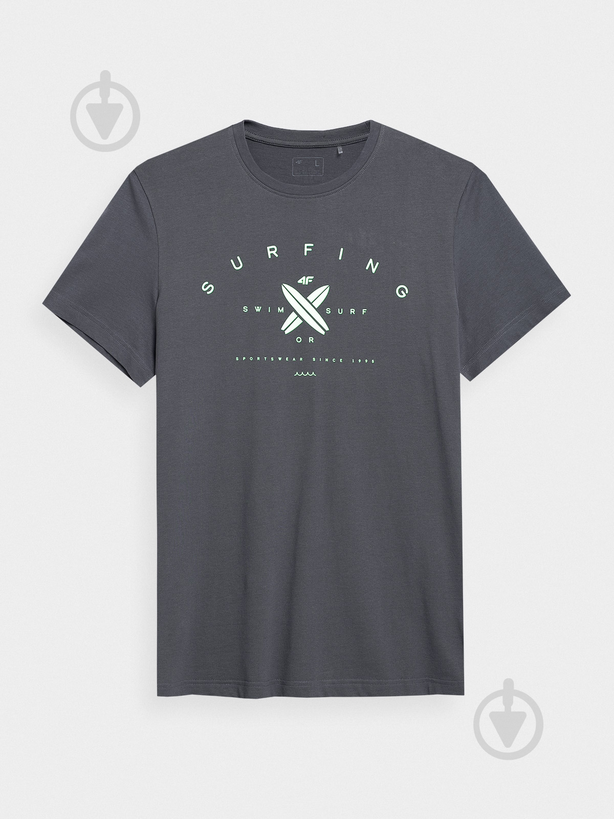 Футболка 4F TSHIRT M366 4FSS23TTSHM366-22S р.S серый - фото 3 Футболка 4F TSHIRT M366 4FSS23TTSHM366-22S р.S серый - фото 3
