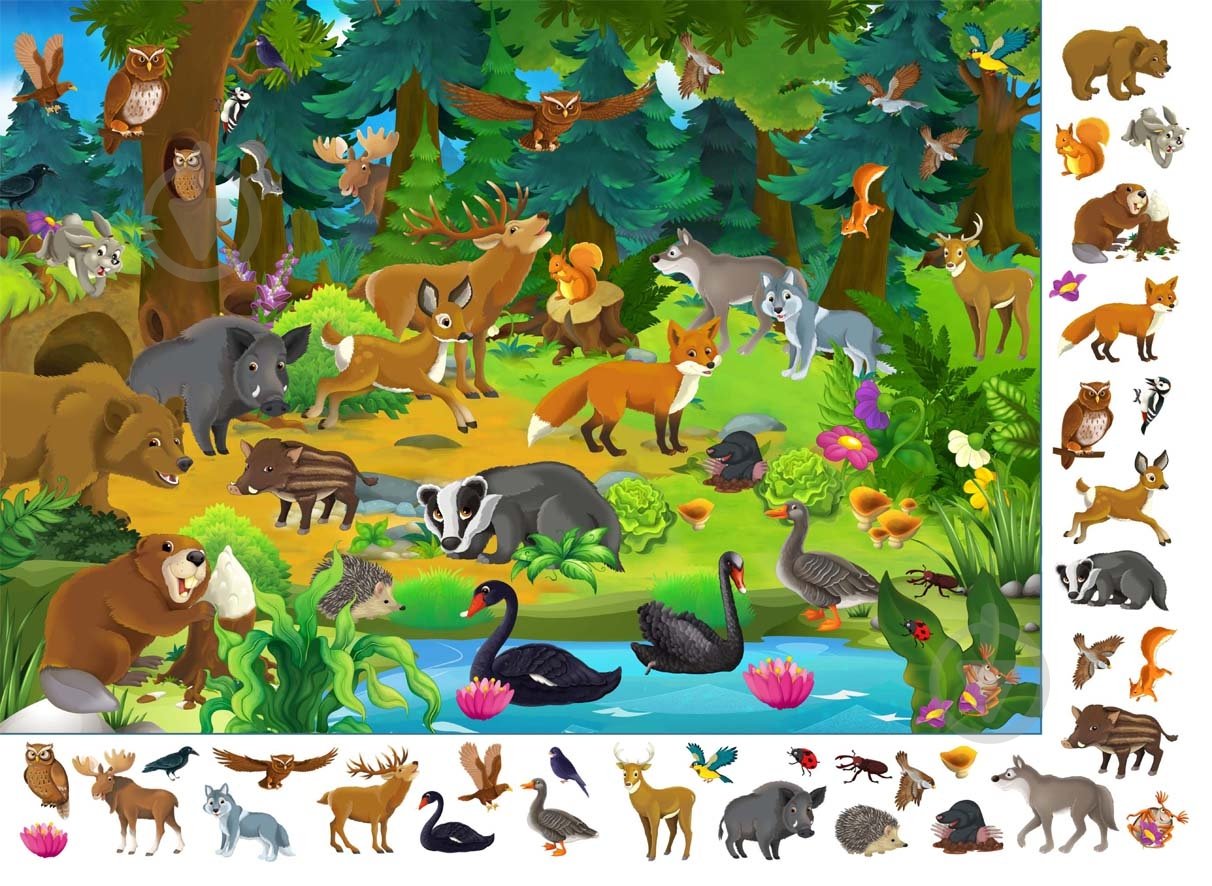 Книга Олег Завязкин «Книга-картонка "Великий віммельбух. Тварини"» 978-966-936-786-0 - фото 3 Книга Олег Завязкин «Книга-картонка "Великий віммельбух. Тварини"» 978-966-936-786-0 - фото 3