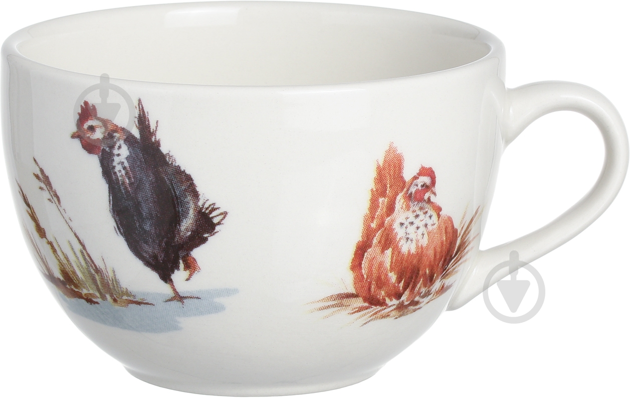 Чашка с блюдцем Claytan Ceramics Птичья ферма 240 мл - фото 2