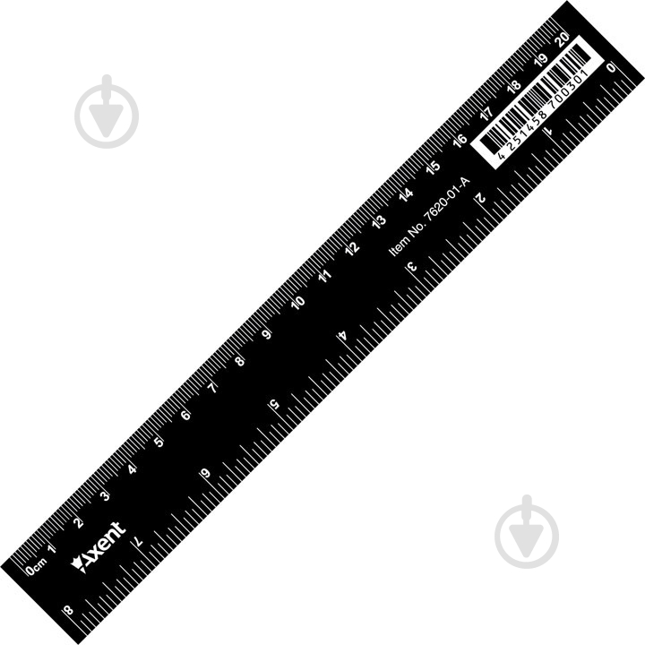 Линейка 20 см 7620-01-a Axent - фото 1