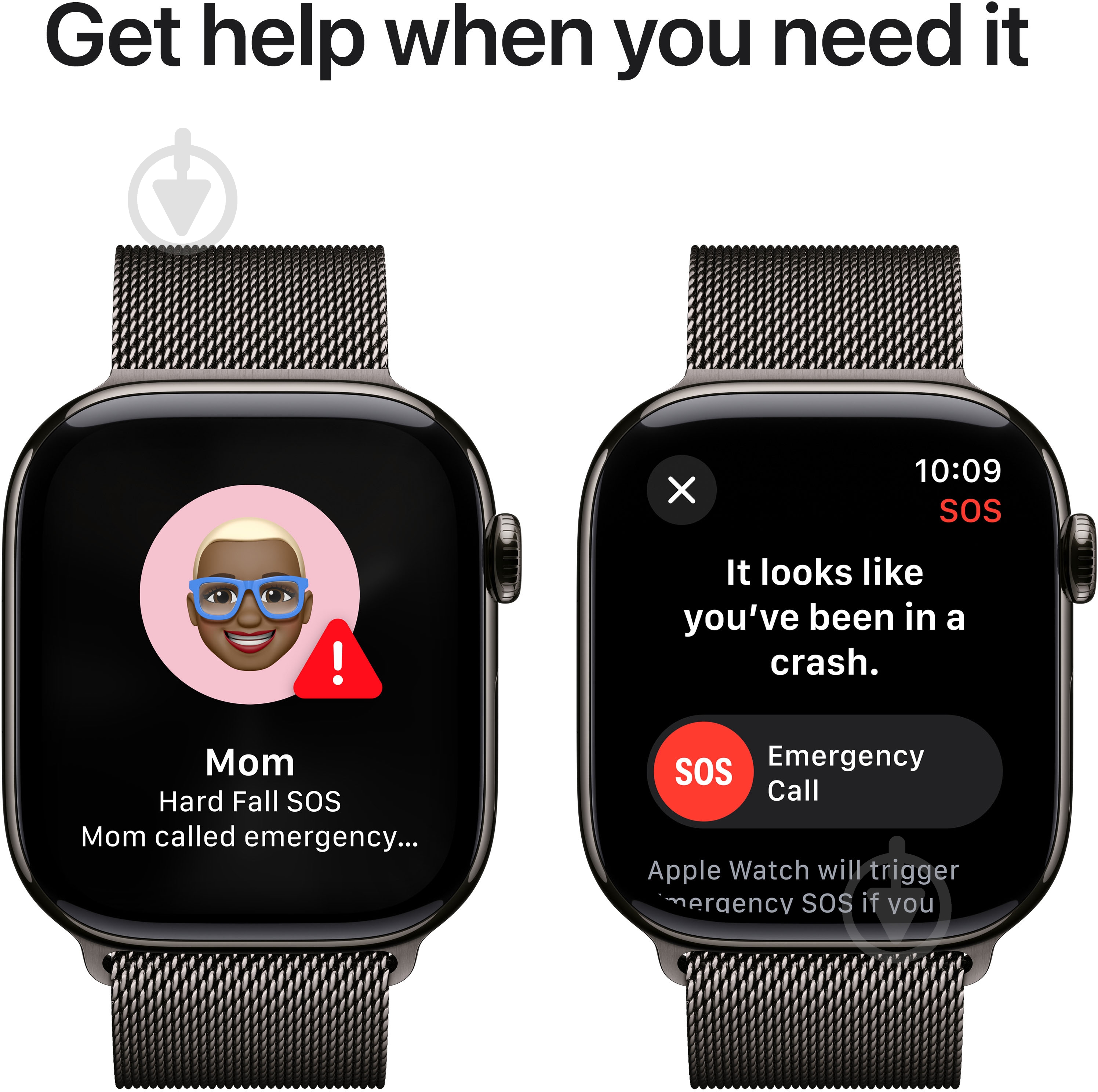 Смарт-годинник Apple Watch Series 10 GPS + Cellular 42mm Slate Titanium Case with Slate Milanese Loop (MX053QH/A) - фото 5 Смарт-годинник Apple Watch Series 10 GPS + Cellular 42mm Slate Titanium Case with Slate Milanese Loop (MX053QH/A) - фото 5