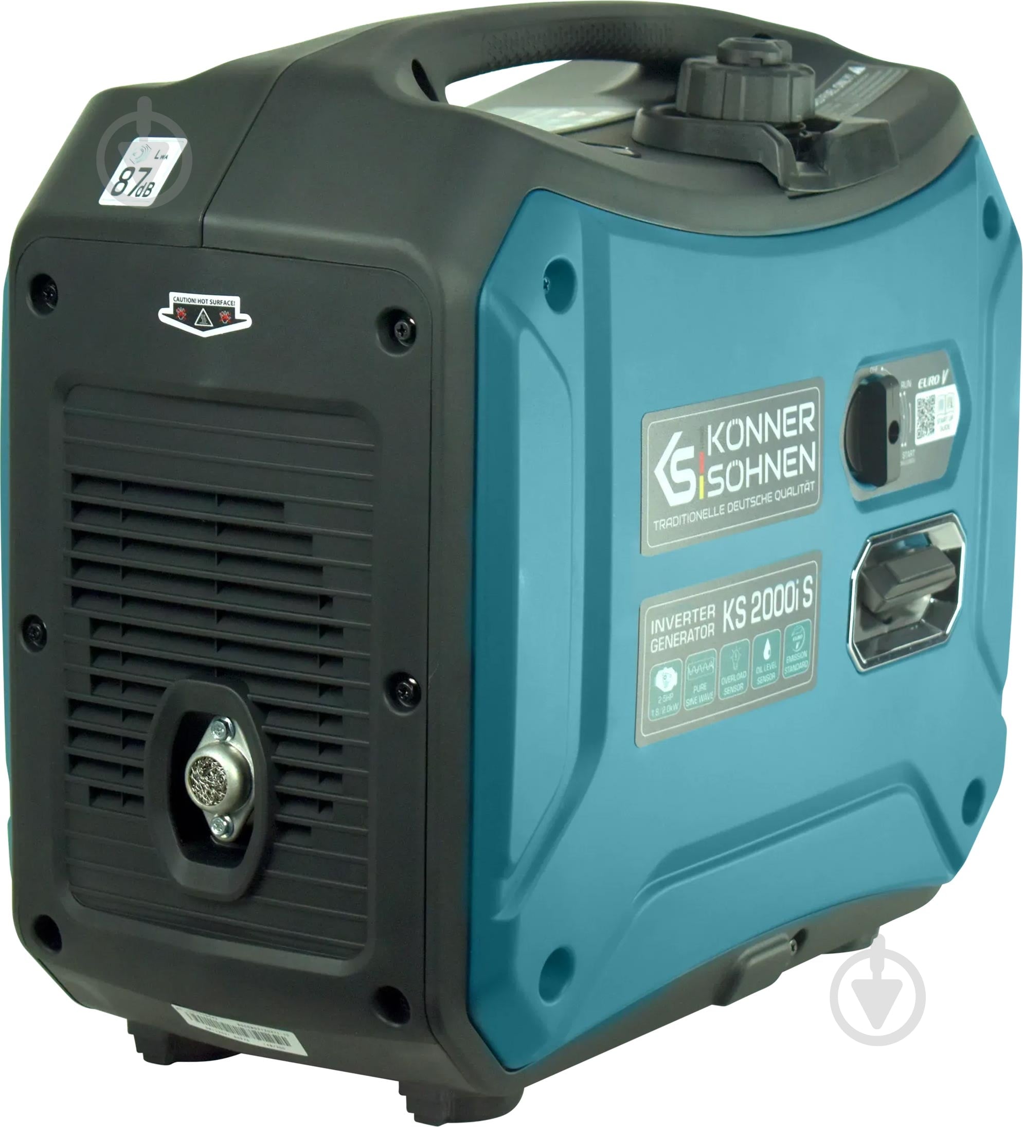 Генератор бензиновый Konner&Sohnen 1,8 кВт / 2 кВт 230 В KS 2000i S - фото 12