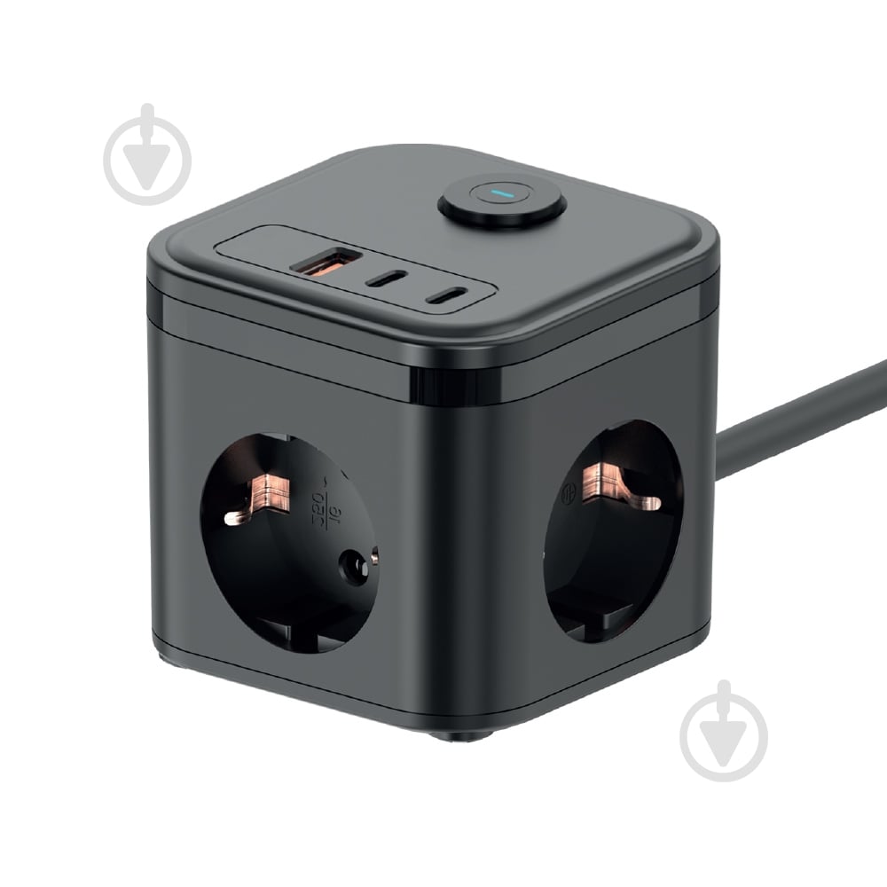 Сетевой фильтр IKOS C33S-CUPD с заземлением 3 гн. черный 1,4 м 0027-CES - фото 2 Сетевой фильтр IKOS C33S-CUPD с заземлением 3 гн. черный 1,4 м 0027-CES - фото 2