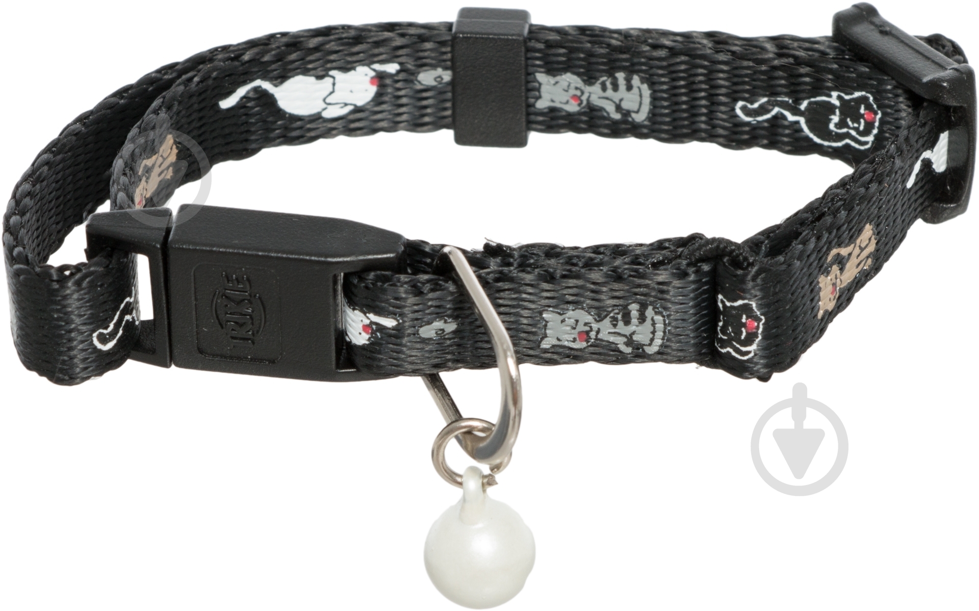 Ошейник TRIXIE с рисунком и звоночком нейлон 4178 - фото 1
