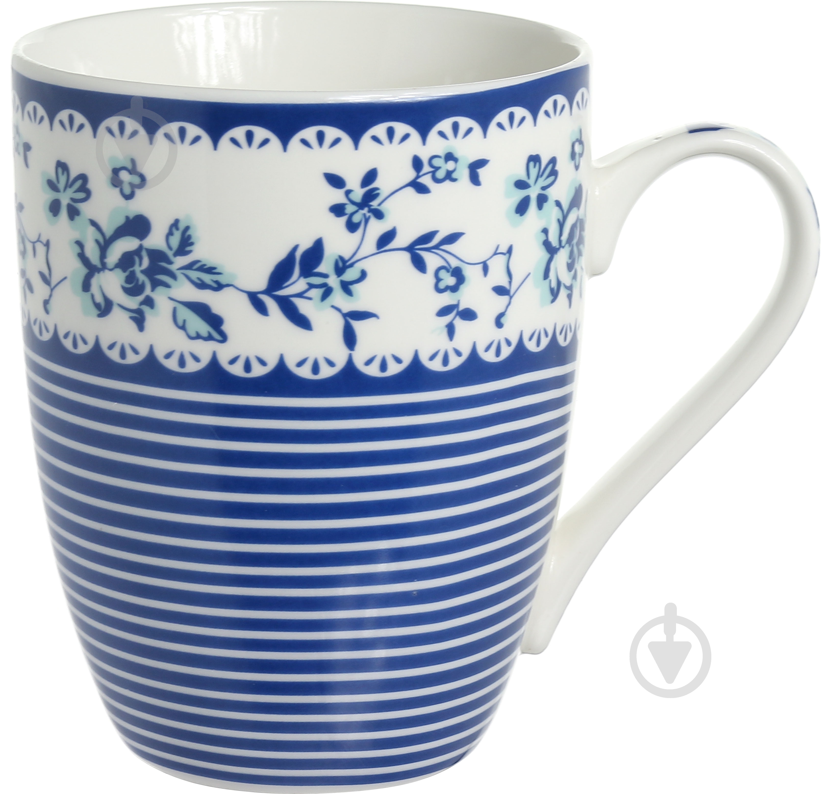 Набор чашек Fiora Синие цветы 340 мл 2 шт. - фото 3