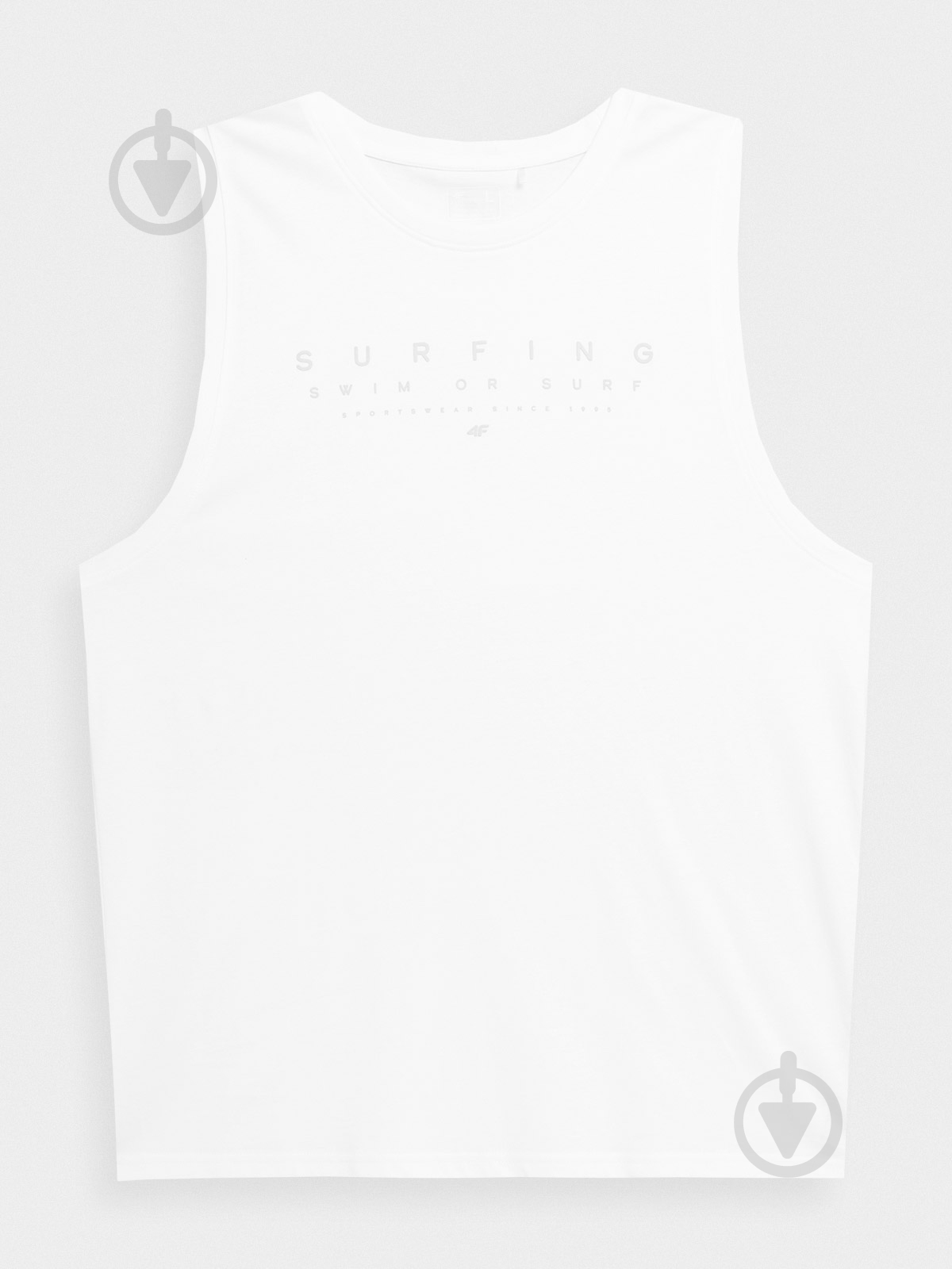 Майка 4F TSHIRT M368 4FSS23TTSHM368-10S р.3XL белый - фото 3 Майка 4F TSHIRT M368 4FSS23TTSHM368-10S р.3XL белый - фото 3