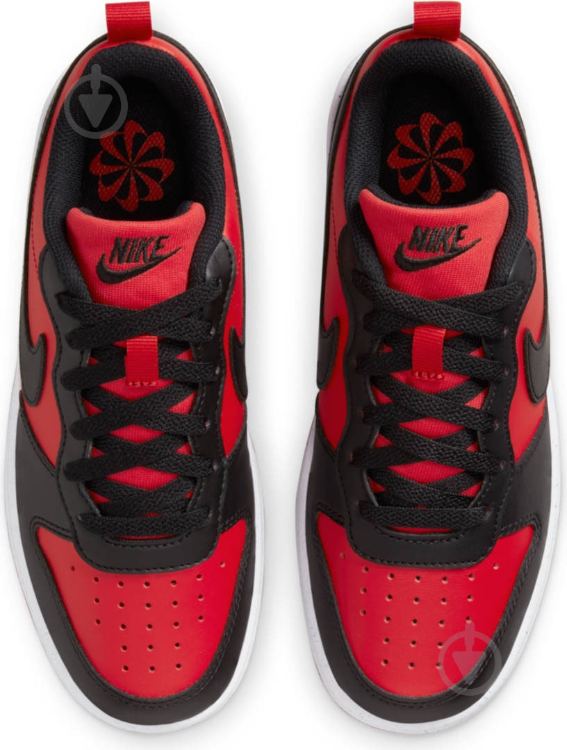Кросівки для хлопчиків демісезонні Nike COURT BOROUGH LOW RECRAFT DV5456-600 р.37,5 червоні - фото 6