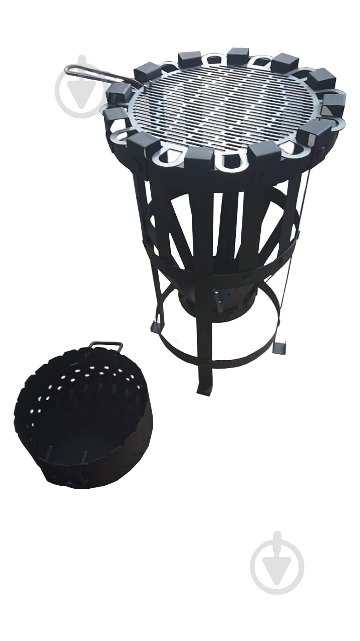 Чаша для огня с шампурами та гриль-решіткою - фото 1 Чаша для огня с шампурами та гриль-решіткою - фото 1