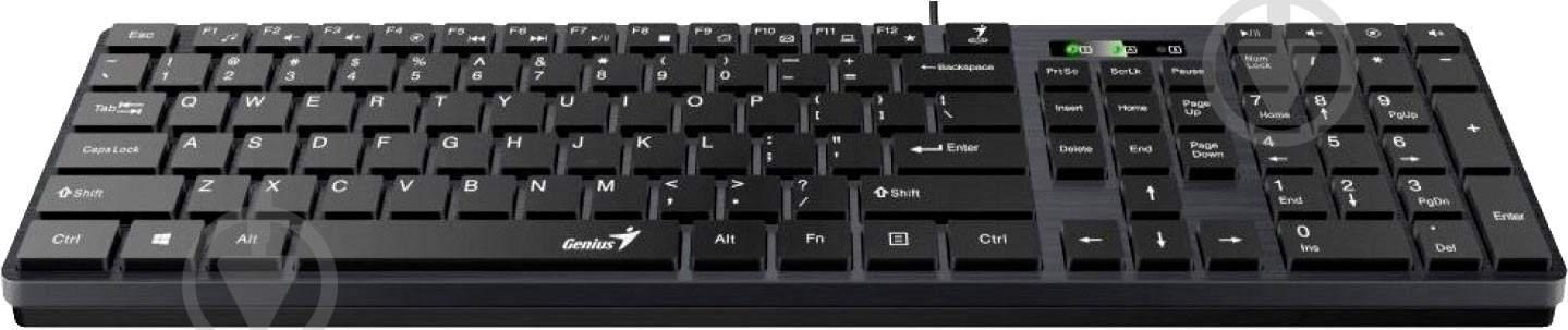 Клавіатура Genius SlimStar 126 (31310017407) black - фото 1