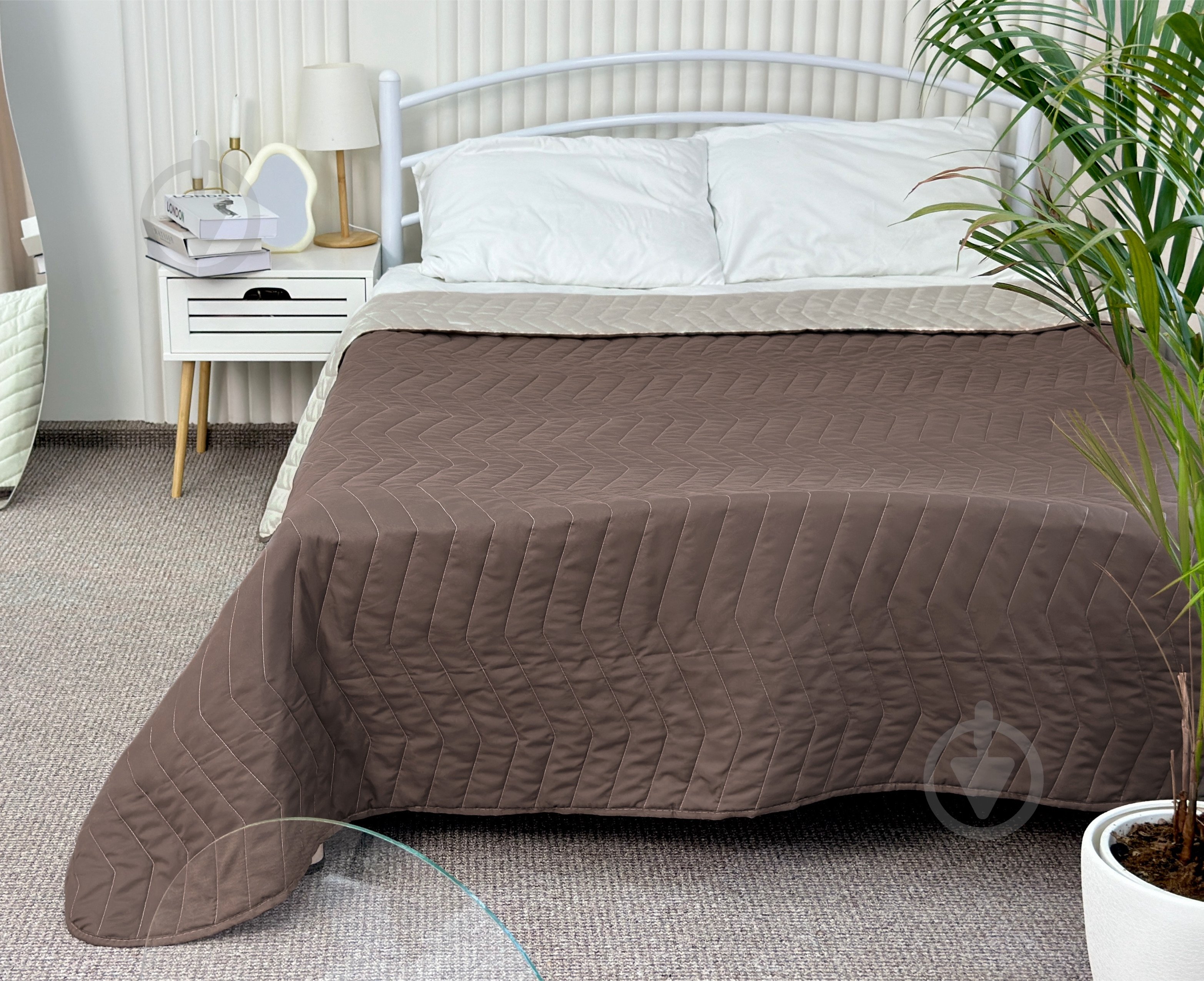 Покрывало 210x180 см ARCLOUD бежевый - фото 1