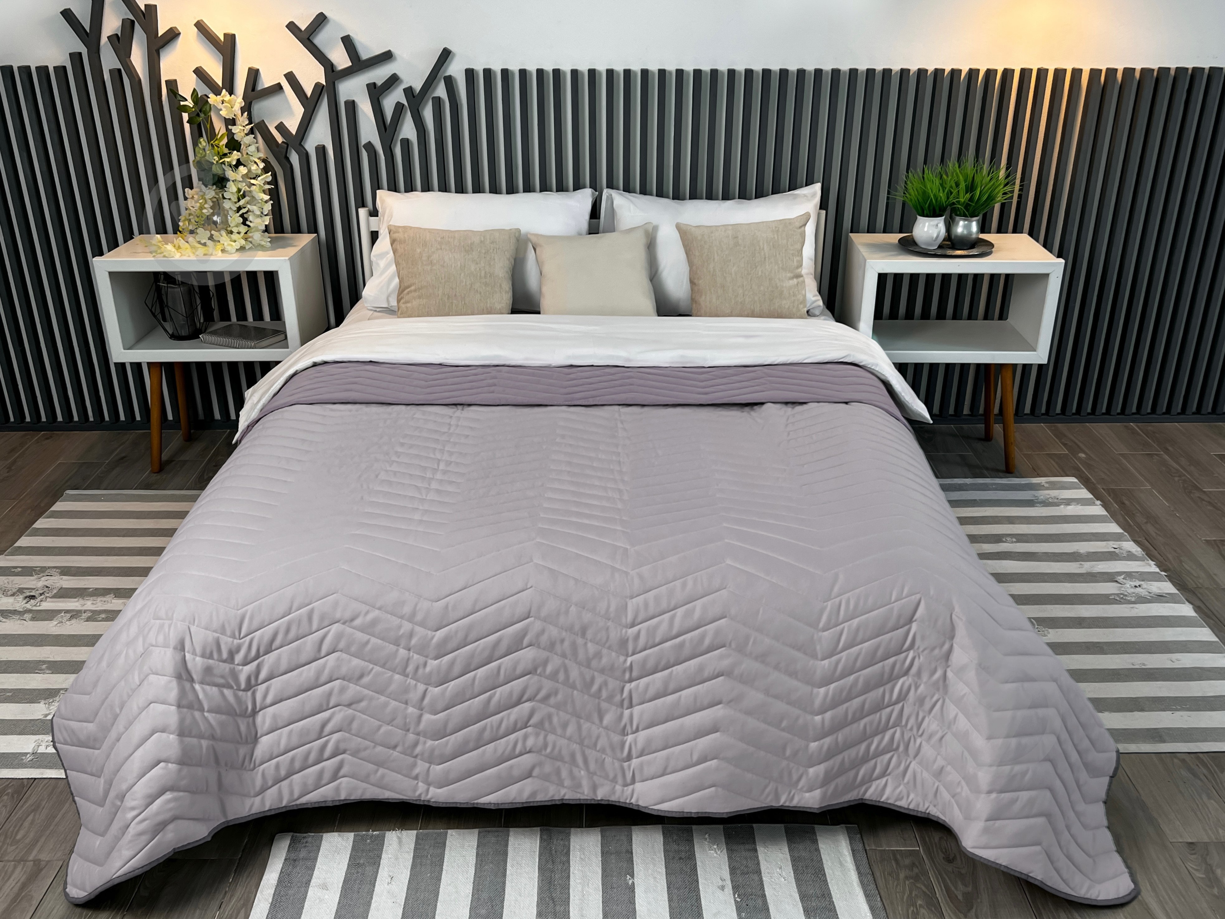 Покрывало 210x180 см ARCLOUD фиолетовый - фото 1