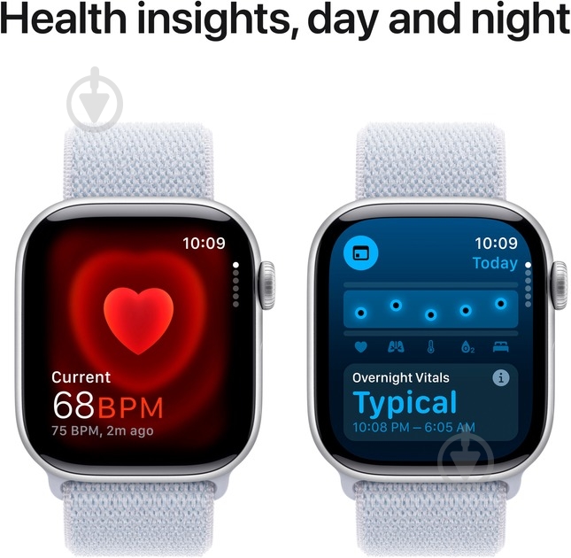 Смарт-годинник Apple Watch Series 10 GPS + Cellular 46mm Silver Aluminium Case with Blue Cloud Sport Loop (MWY23QH/A) - фото 5