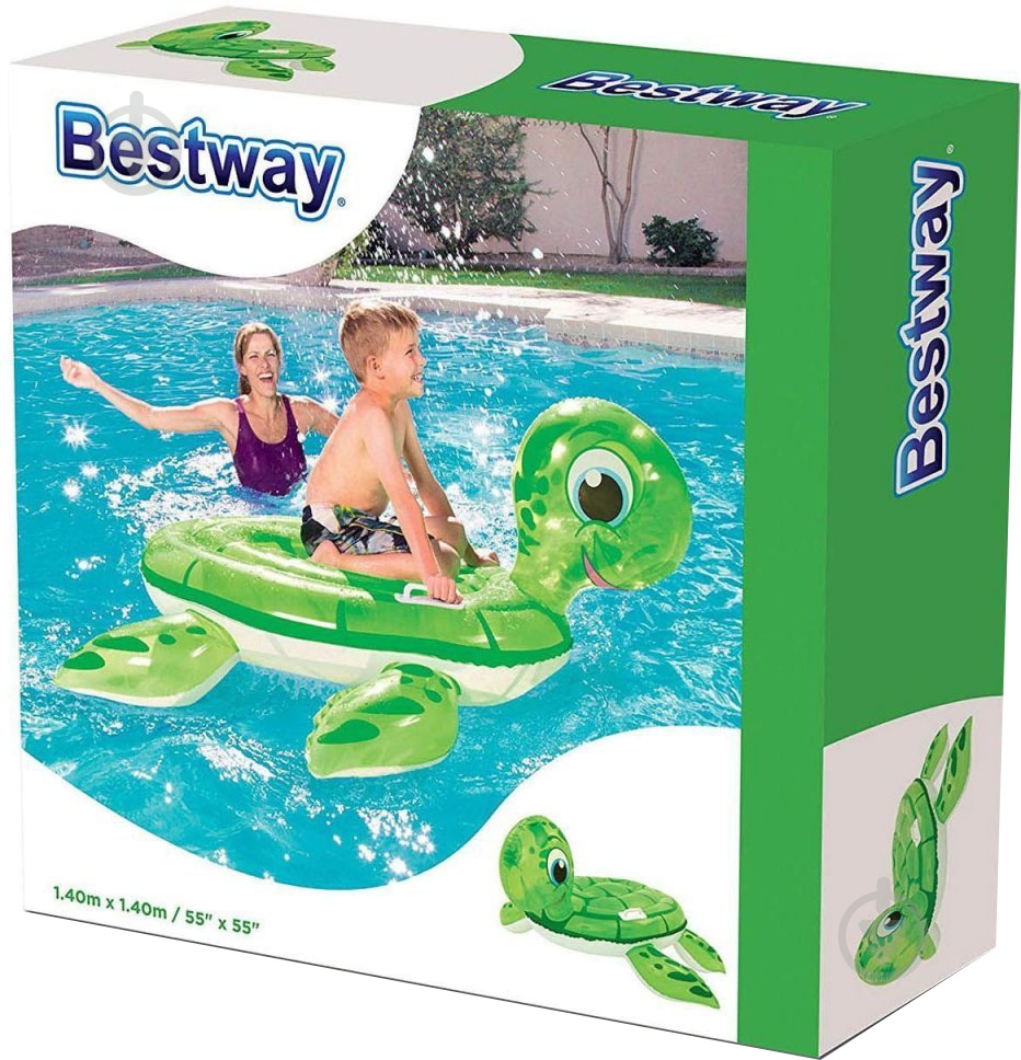 Іграшка надувна Bestway Черепашка 140х140 см - фото 3 Іграшка надувна Bestway Черепашка 140х140 см - фото 3