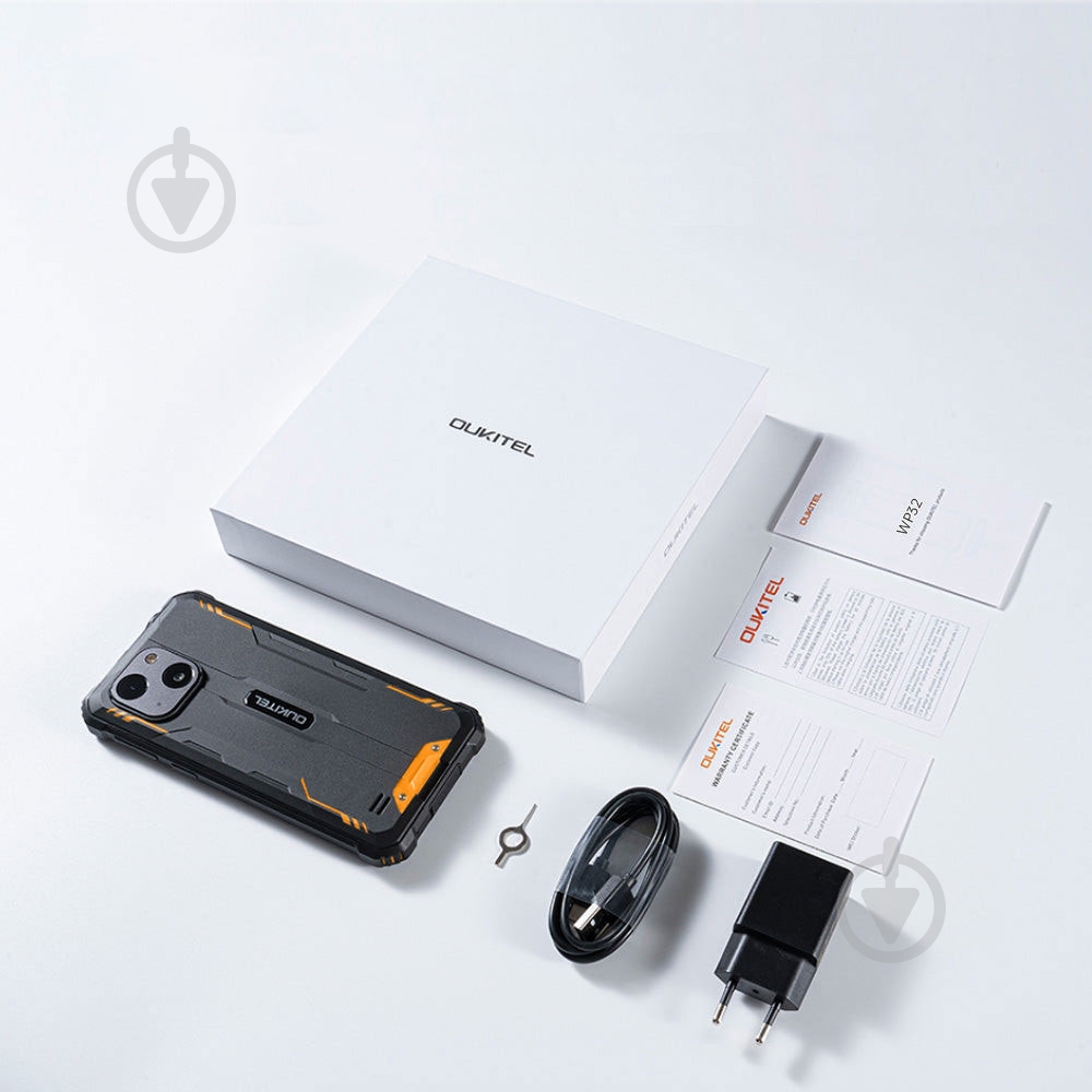 Смартфон Oukitel WP32 4/128GB black/orange (6931940732994) - фото 10
