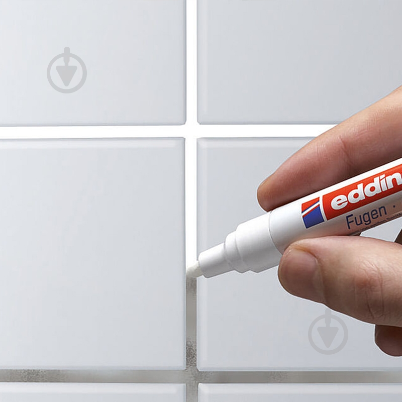 Маркер Edding Tile для ухода за кафелем e-8200 белый - фото 4