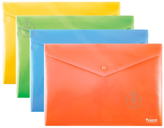 Папка на кнопці B5+ непрозора в асортименті 1413-20-A Axent - фото 1 Папка на кнопці B5+ непрозора в асортименті 1413-20-A Axent - фото 1