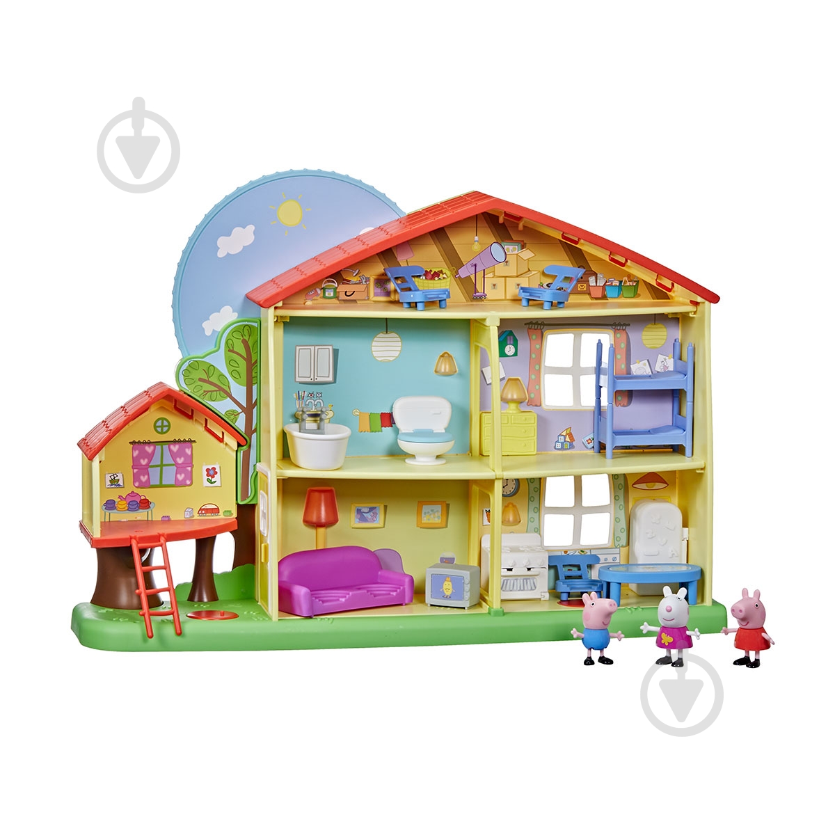 Игрушка Peppa Figurines Коттедж Пеппы День-ночь F2188 - фото 1