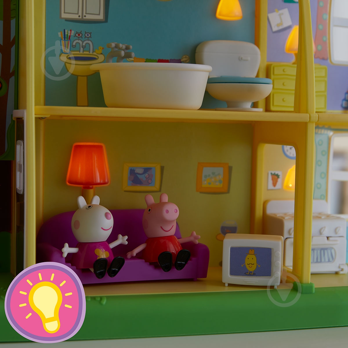 Игрушка Peppa Figurines Коттедж Пеппы День-ночь F2188 - фото 8