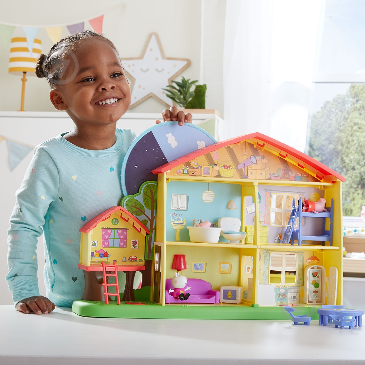Игрушка Peppa Figurines Коттедж Пеппы День-ночь F2188 - фото 3