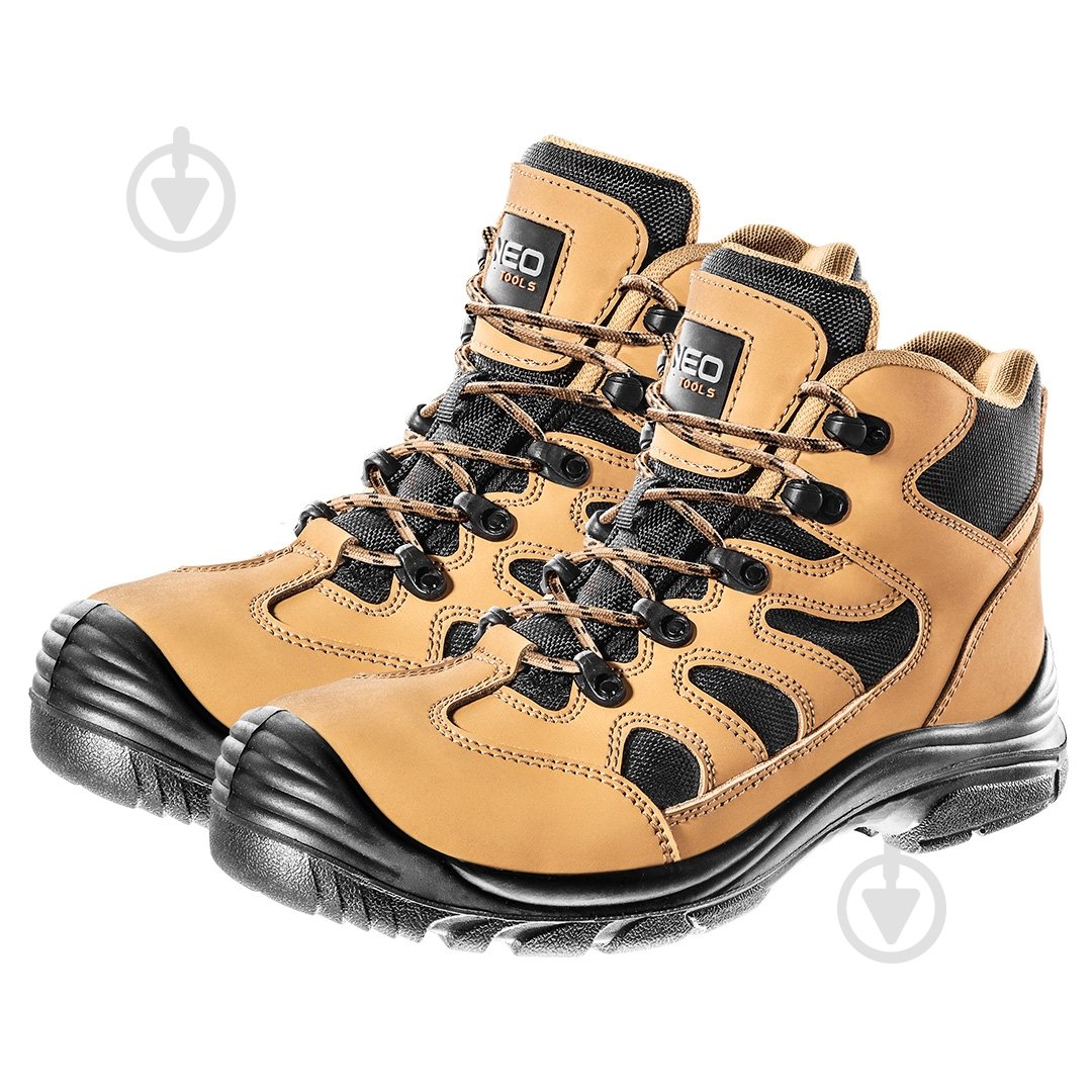 Ботинки рабочие NEO tools S3P SRC EA с композитным подноском р.41 82-122 бежевый - фото 1