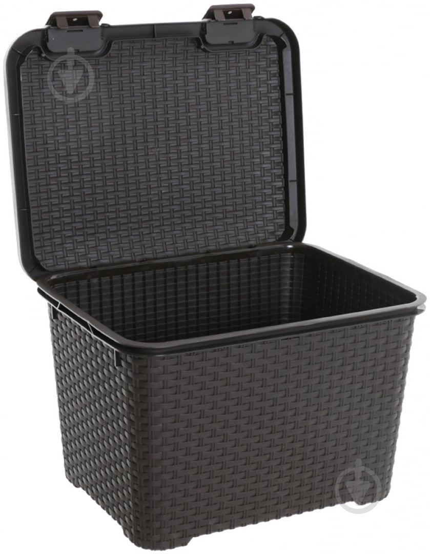 Кошик для зберігання Curver 210279 коричневий з кришкою Style 330x400x500 мм - фото 2
