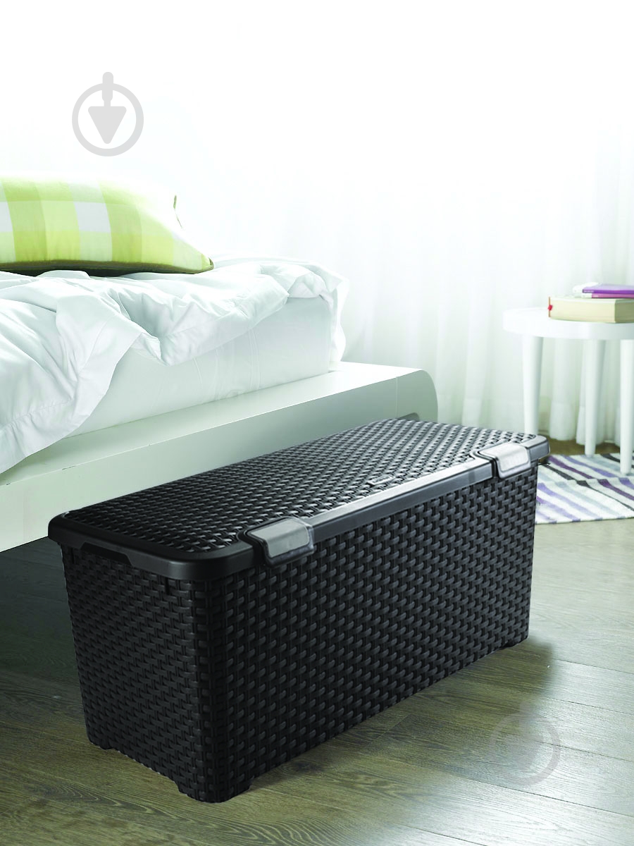 Кошик для зберігання Curver 210280 коричневий з кришкою Style 330x400x790 мм - фото 6