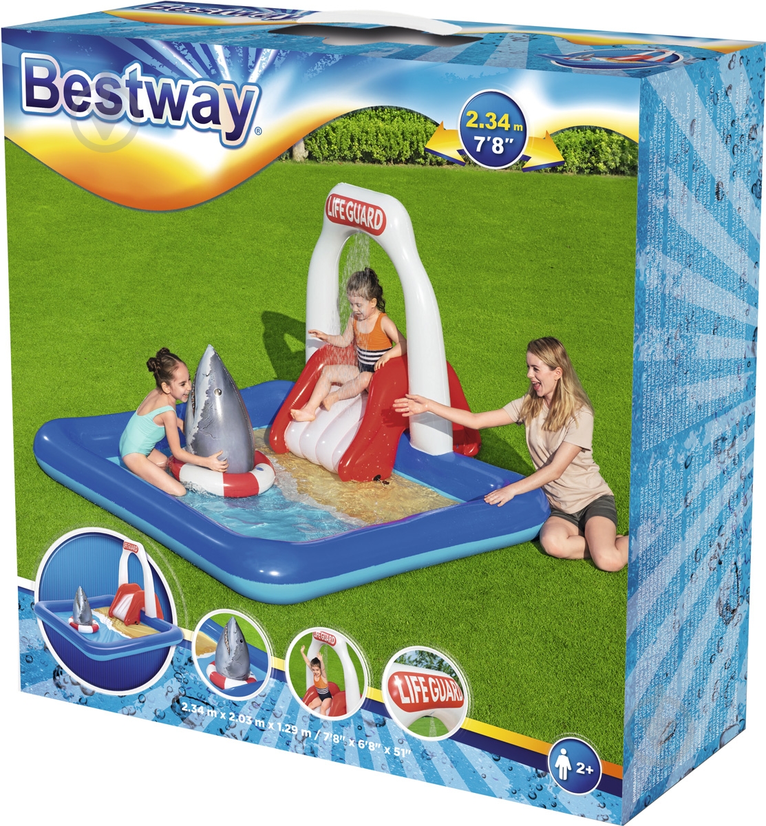 Бассейн надувной Bestway Tower 234х203х129 см - фото 5