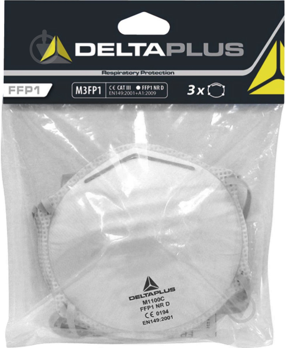 Респиратор Delta Plus FFP1 20 шт. M1100C - фото 3 Респиратор Delta Plus FFP1 20 шт. M1100C - фото 3