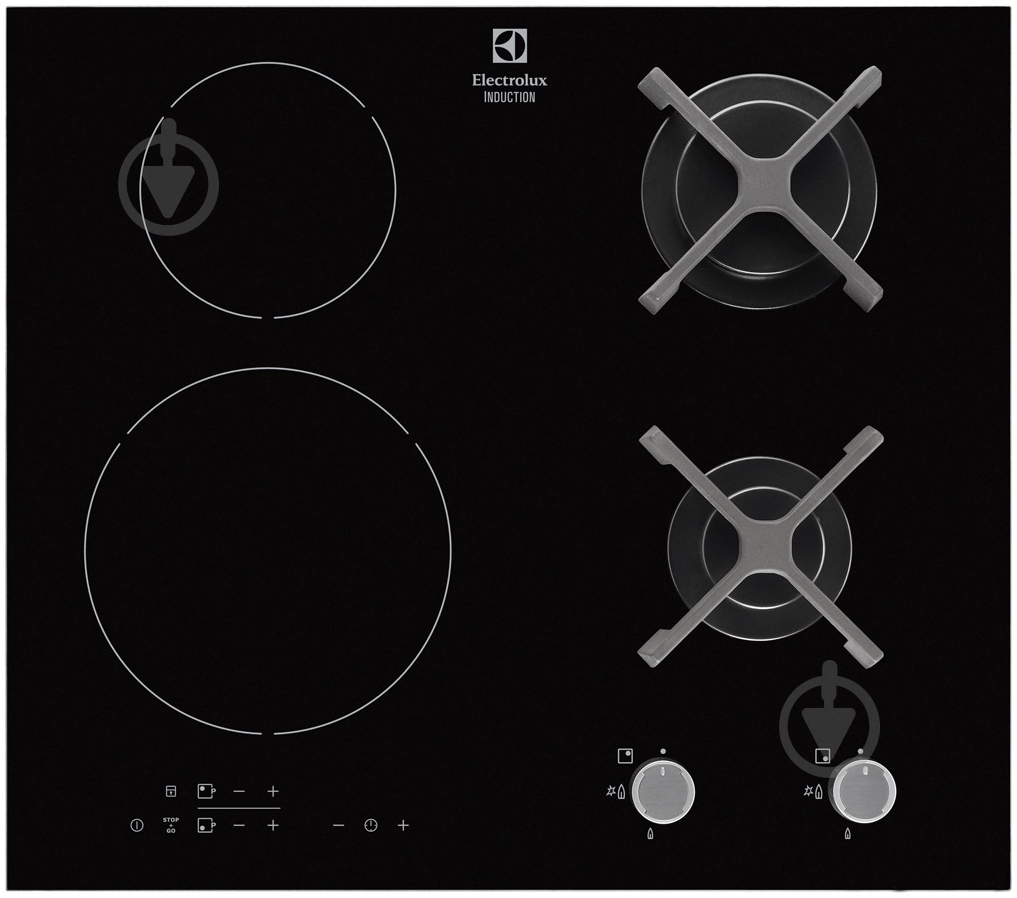 Варочная поверхность комбинированная Electrolux EGD 6576 NOK - фото 1