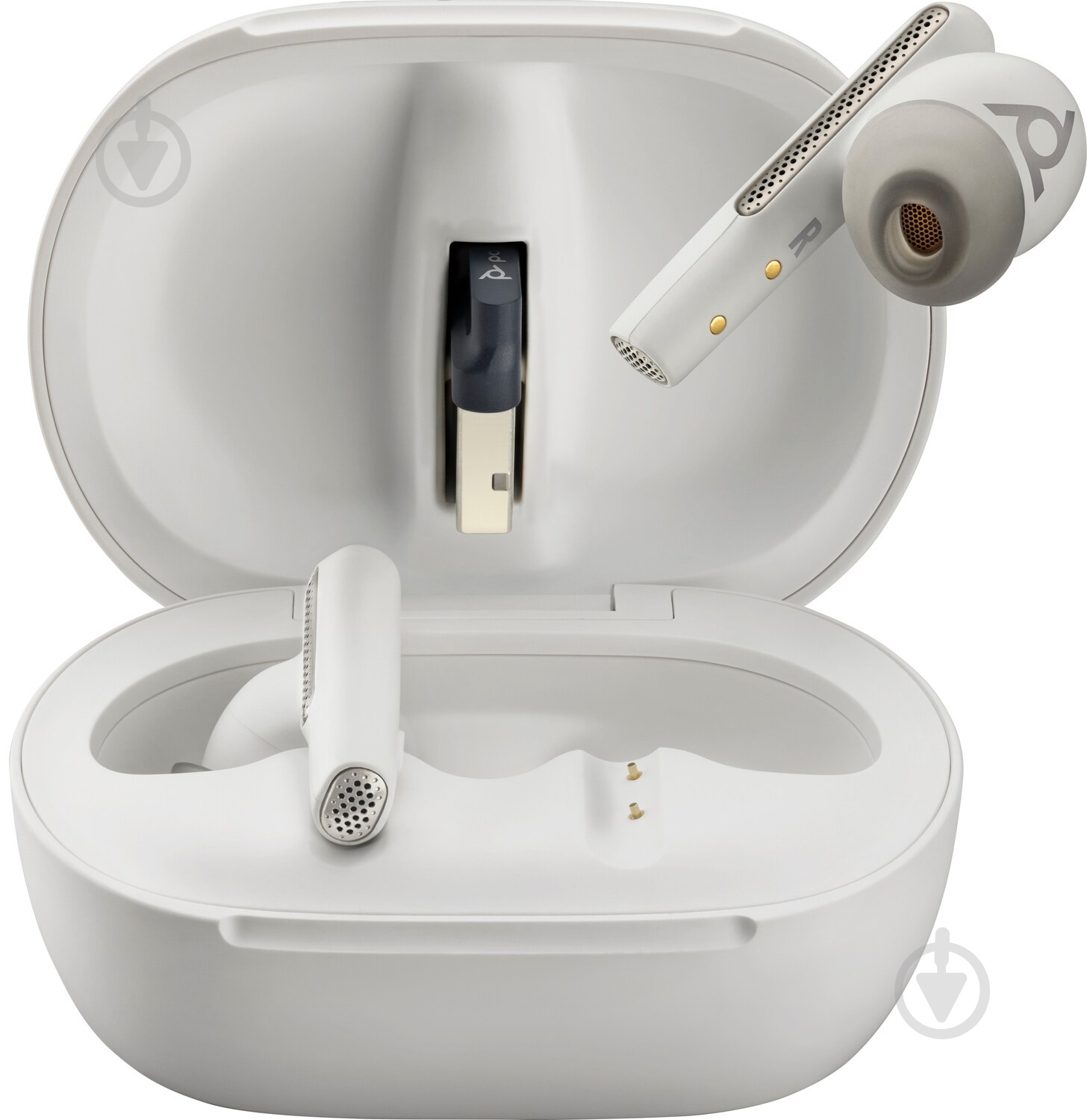 Bluetooth-гарнітура Poly TWS Voyager Free 60+ white (7Y8G5AA) - фото 2 Bluetooth-гарнітура Poly TWS Voyager Free 60+ white (7Y8G5AA) - фото 2