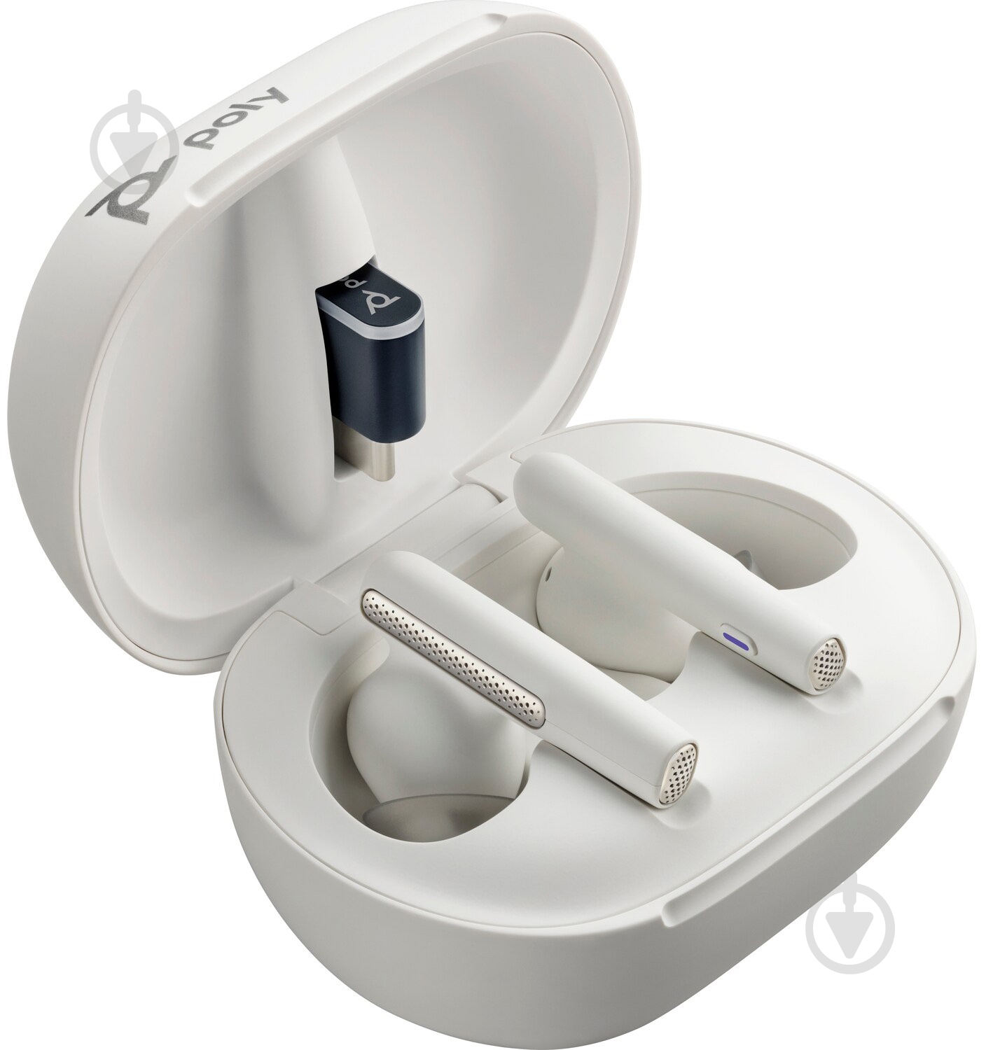 Bluetooth-гарнітура Poly TWS Voyager Free 60+ white (7Y8G5AA) - фото 3 Bluetooth-гарнітура Poly TWS Voyager Free 60+ white (7Y8G5AA) - фото 3