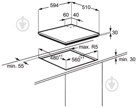 Варочная поверхность газовая Electrolux EGG 96242 NR - фото 2