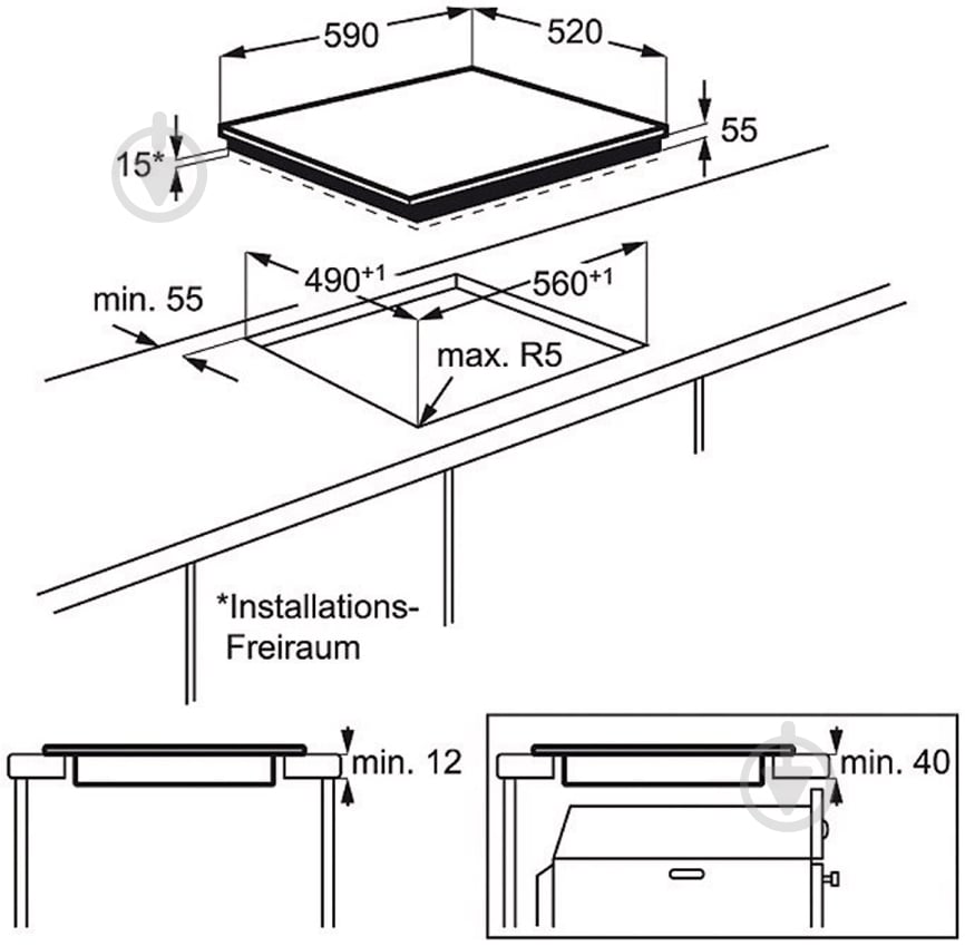 Варочная поверхность индукционная Electrolux EHH 96340 IW - фото 2