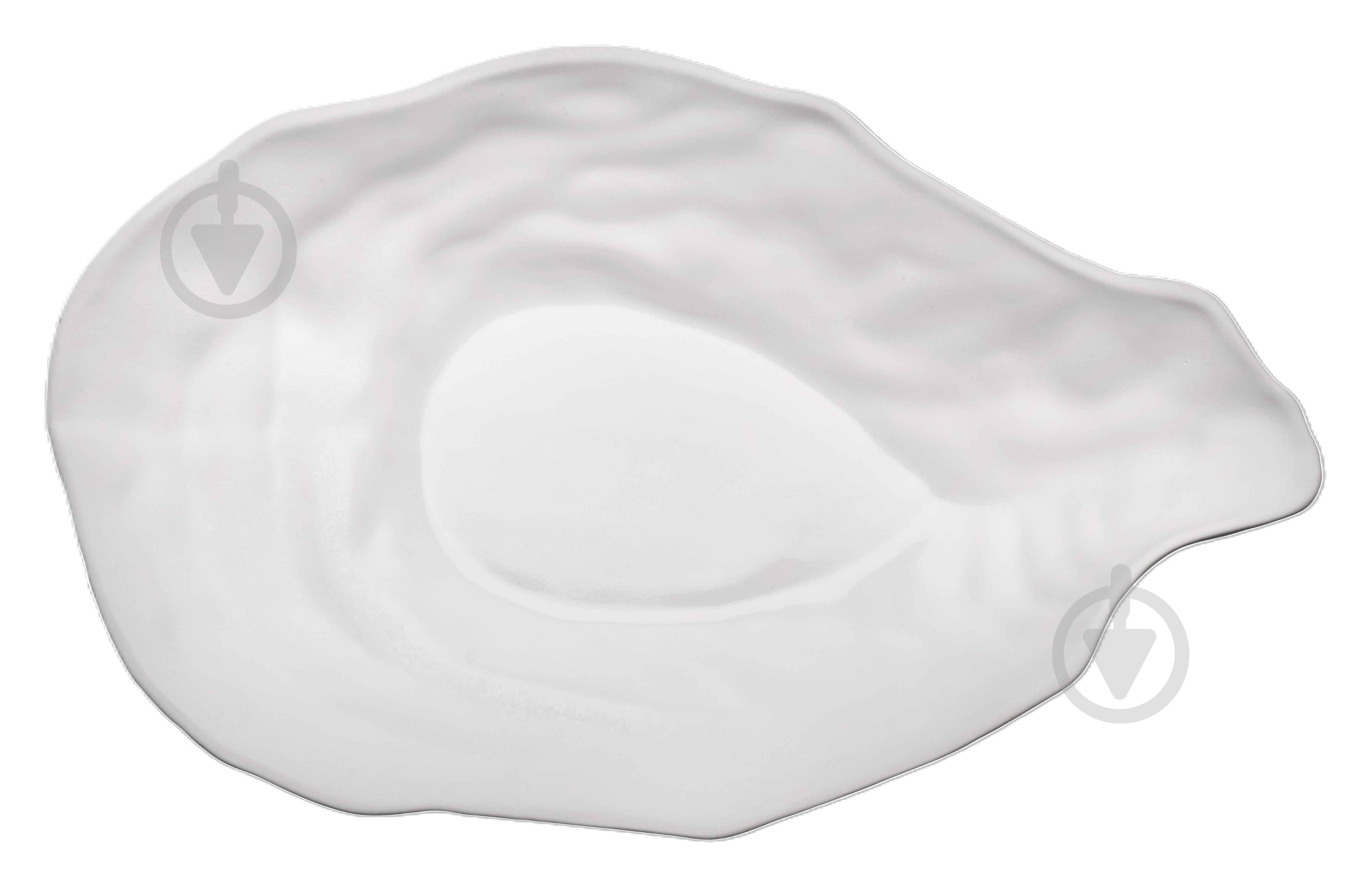 Тарелка салатная Dovbysh Porcelain Ракушка 33х20 см 800 мл Khvylya белая - фото 1 Тарелка салатная Dovbysh Porcelain Ракушка 33х20 см 800 мл Khvylya белая - фото 1