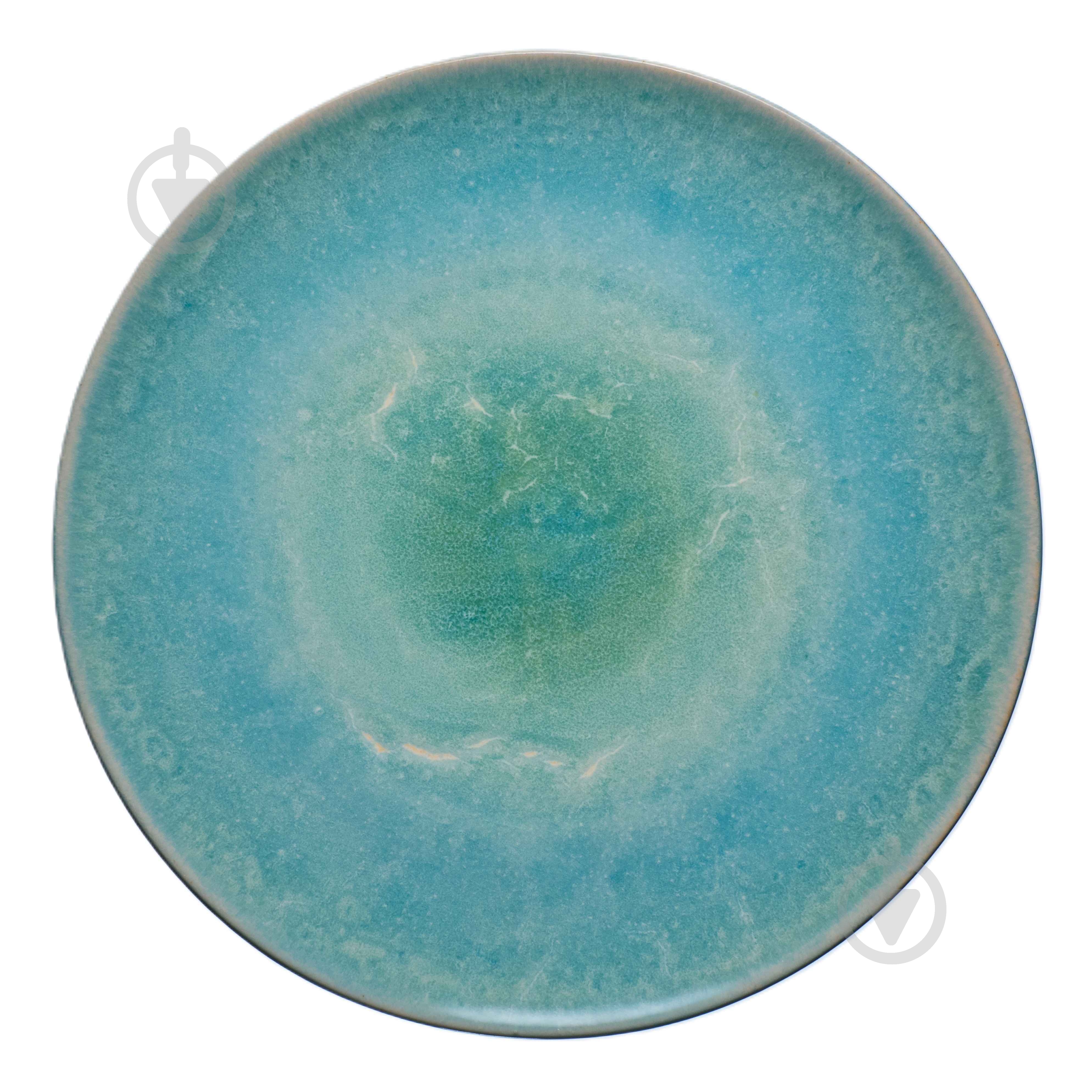 Тарелка подставная Dovbysh Porcelain с ровным бортом 32 см Garna бирюзовый - фото 1 Тарелка подставная Dovbysh Porcelain с ровным бортом 32 см Garna бирюзовый - фото 1