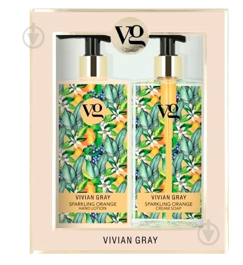 Набор подарочный Vivian Gray Sparkling Orange Крем-мыло & Лосьон для рук (2 х350 мл) - фото 1